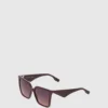 Lunettes de soleil géométriques fines