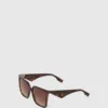 Lunettes de soleil géométriques fines