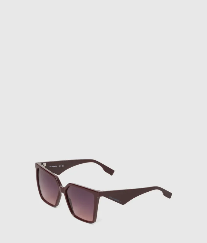 Lunettes de soleil géométriques fines