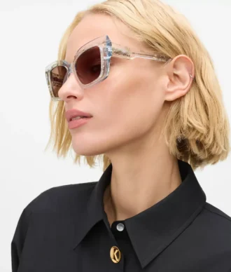 Lunettes de soleil épaisses à logo