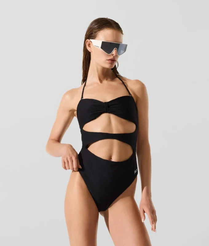 MAILLOT DE BAIN BANDEAU CÔTELÉ MAILLOT DE BAIN BANDEAU CÔTELÉ