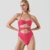 MAILLOT DE BAIN BANDEAU CÔTELÉ