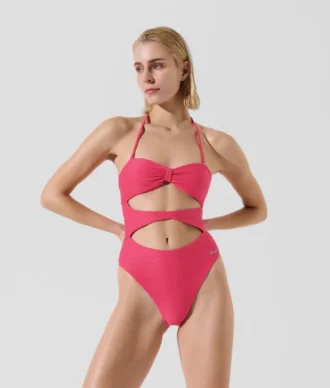 MAILLOT DE BAIN BANDEAU CÔTELÉ