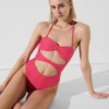 MAILLOT DE BAIN BANDEAU CÔTELÉ