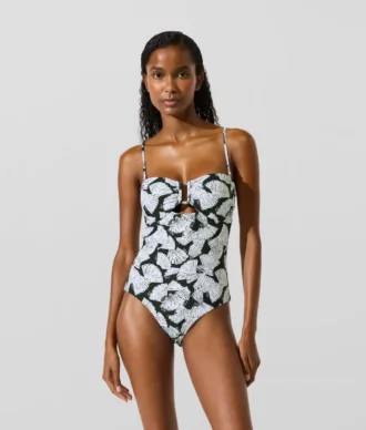 Maillot de bain imprimé éventail