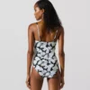 Maillot de bain imprimé éventail