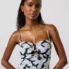 Maillot de bain imprimé éventail