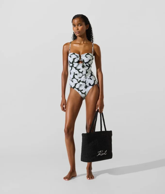 Maillot de bain imprimé éventail