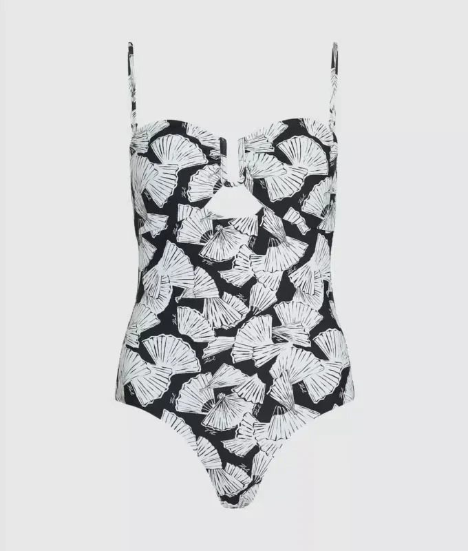 Maillot de bain imprimé éventail