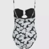 Maillot de bain imprimé éventail