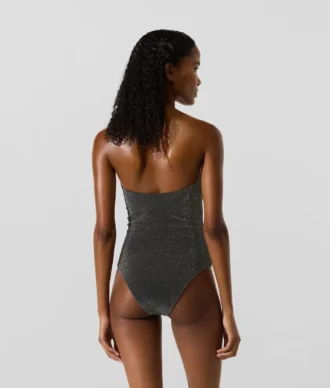 Maillot de bain métallisé à dos nu Maillot de bain métallisé à dos nu