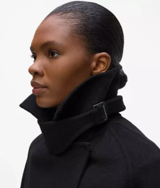 Manteau long ceinturé