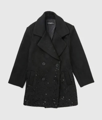 Manteau à paillettes pour fille