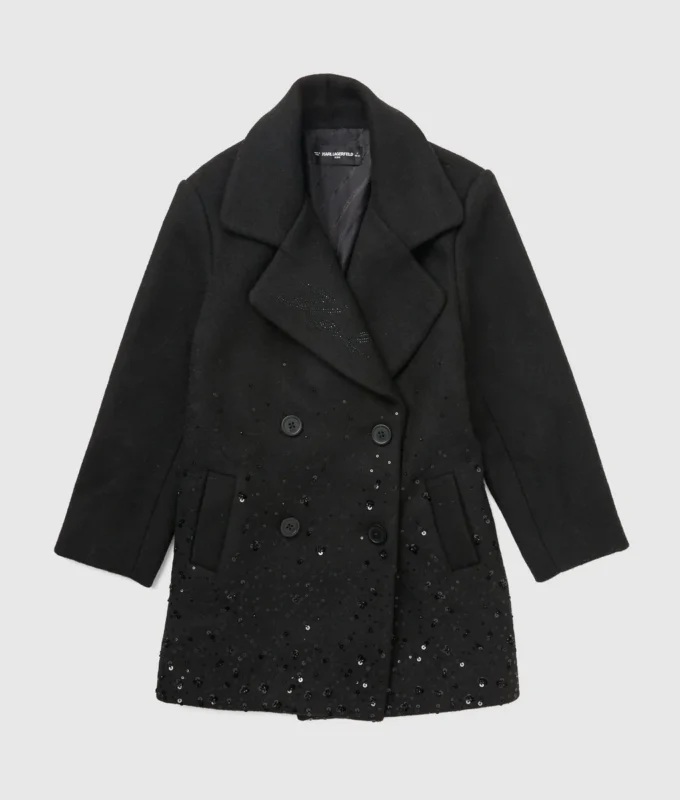 Manteau à paillettes pour fille