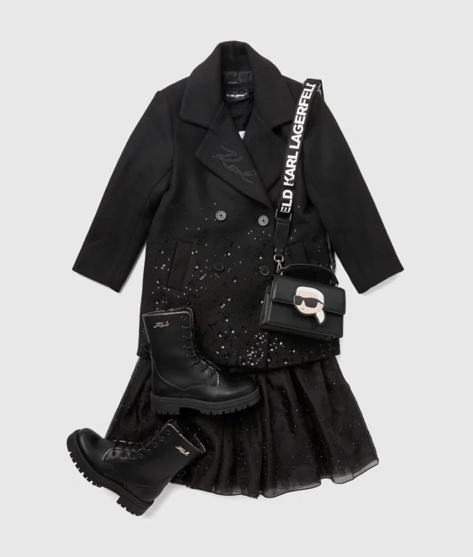 Manteau à paillettes pour fille