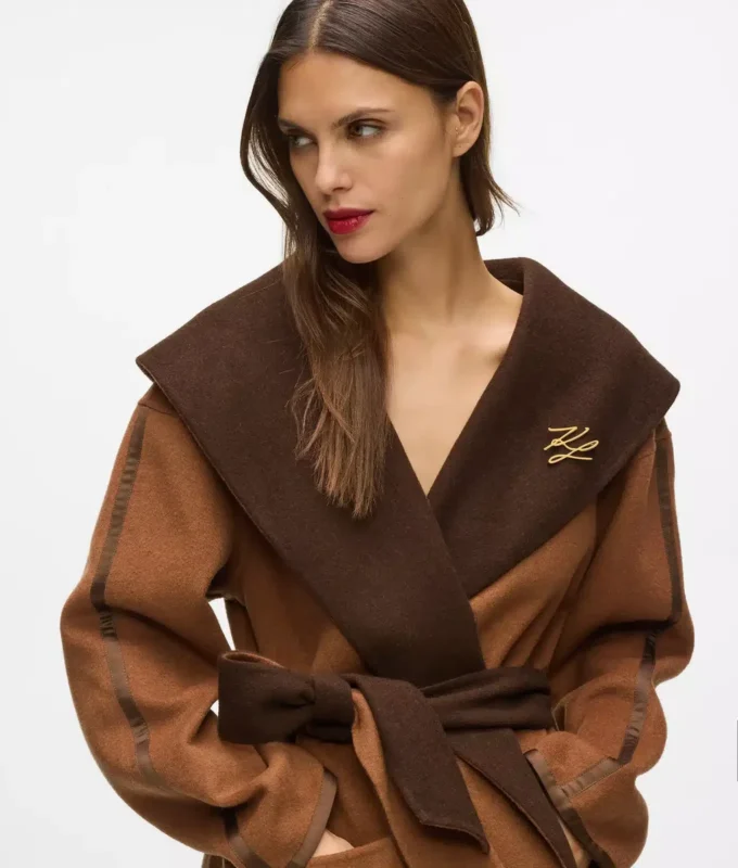 Manteau réversible en laine mélangée Manteau réversible en laine mélangée