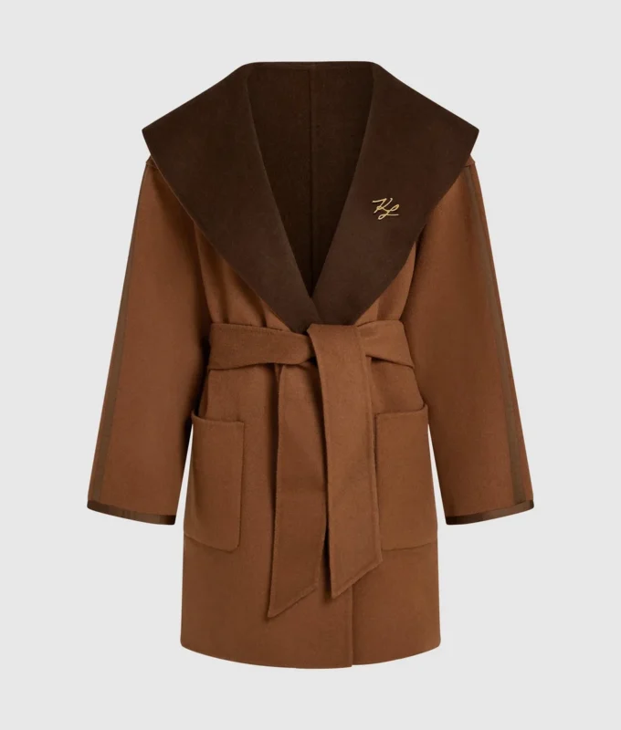 Manteau réversible en laine mélangée Manteau réversible en laine mélangée