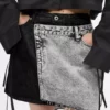 Mini-jupe en denim bicolore Mini-jupe en denim bicolore