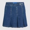Mini-jupe plissée en denim Mini-jupe plissée en denim