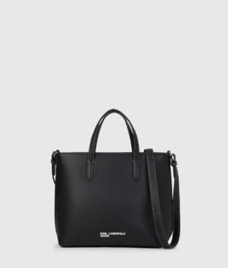 Mini sac cabas avec logo métallique