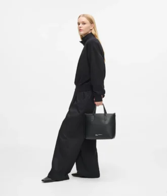 Mini sac cabas avec logo métallique