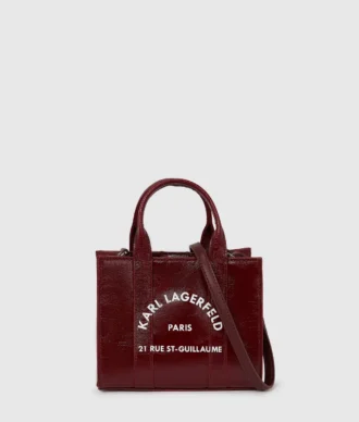 Mini sac cabas enduit Rue St-Guillaume