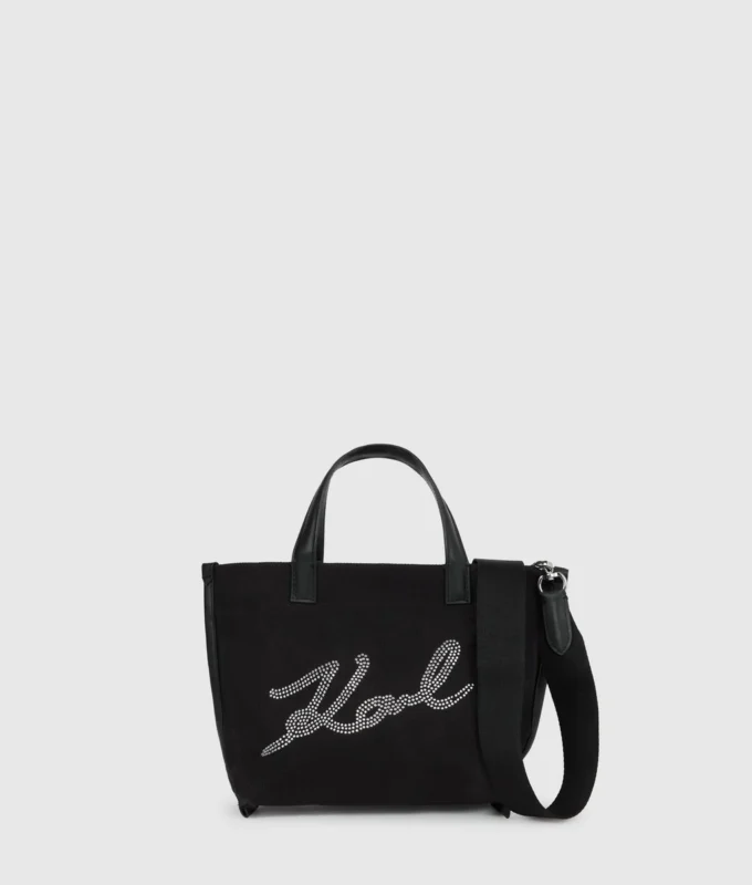 Mini sac cabas K/Signature en strass Mini sac cabas K/Signature en strass