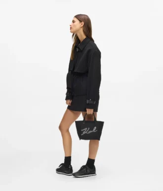 Mini sac cabas K/Signature en strass