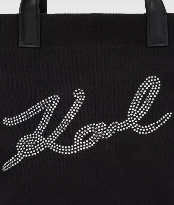 Mini sac cabas K/Signature en strass Mini sac cabas K/Signature en strass