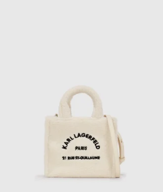 Mini sac fourre-tout en peau lainée Rue St-Guillaume