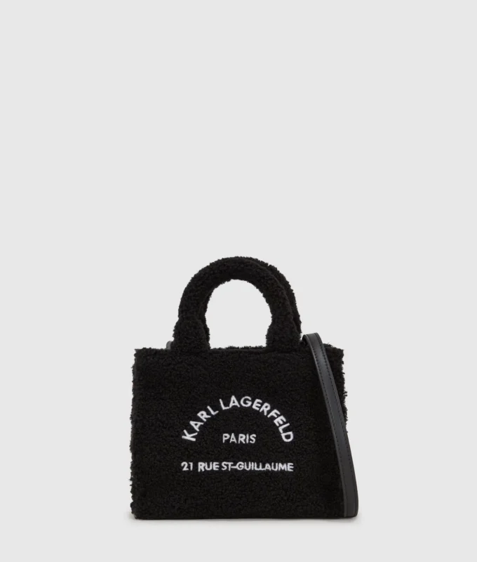 Mini sac fourre-tout en peau lainée Rue St-Guillaume Mini sac fourre-tout en peau lainée Rue St-Guillaume
