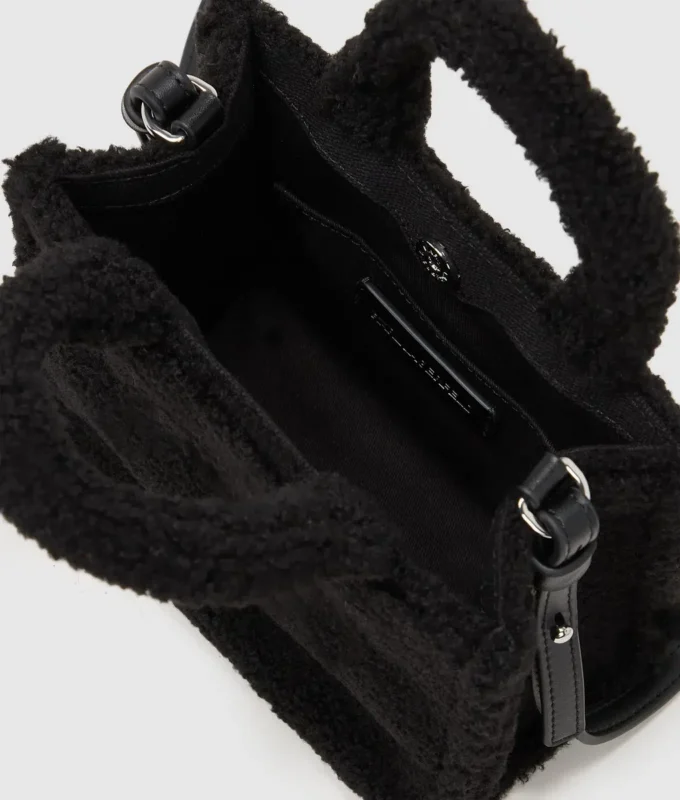 Mini sac fourre-tout en peau lainée Rue St-Guillaume Mini sac fourre-tout en peau lainée Rue St-Guillaume