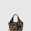 Mini sac fourre-tout léopard K/Hardware Mini sac fourre-tout léopard K/Hardware