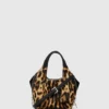 Mini sac fourre-tout léopard K/Hardware Mini sac fourre-tout léopard K/Hardware