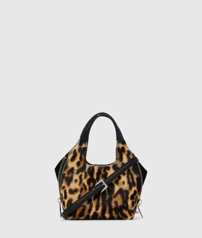 Mini sac fourre-tout léopard K/Hardware Mini sac fourre-tout léopard K/Hardware