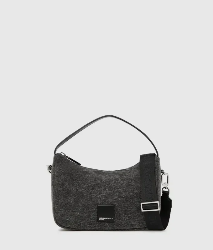 Mini sac hobo en denim Mini sac hobo en denim