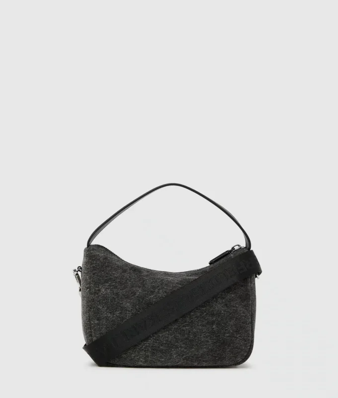 Mini sac hobo en denim Mini sac hobo en denim