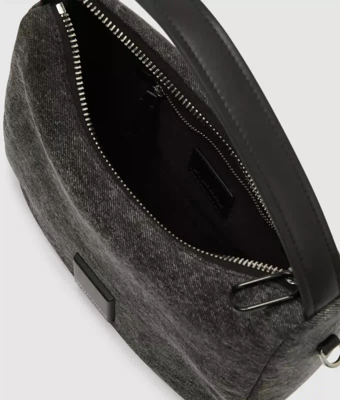 Mini sac hobo en denim Mini sac hobo en denim