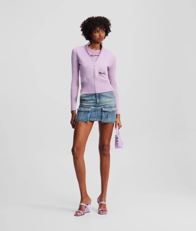 MINIJUPE UTILITAIRE EN DENIM MINIJUPE UTILITAIRE EN DENIM