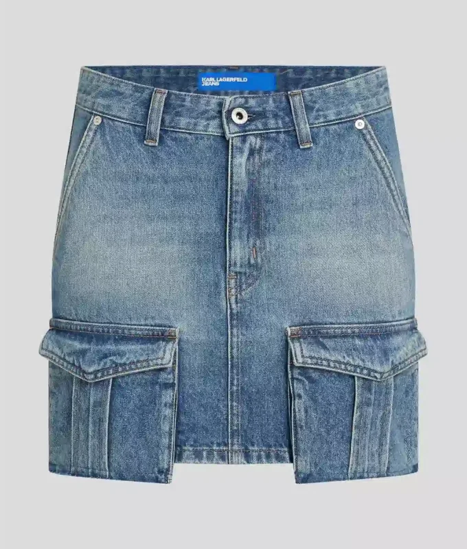 MINIJUPE UTILITAIRE EN DENIM MINIJUPE UTILITAIRE EN DENIM