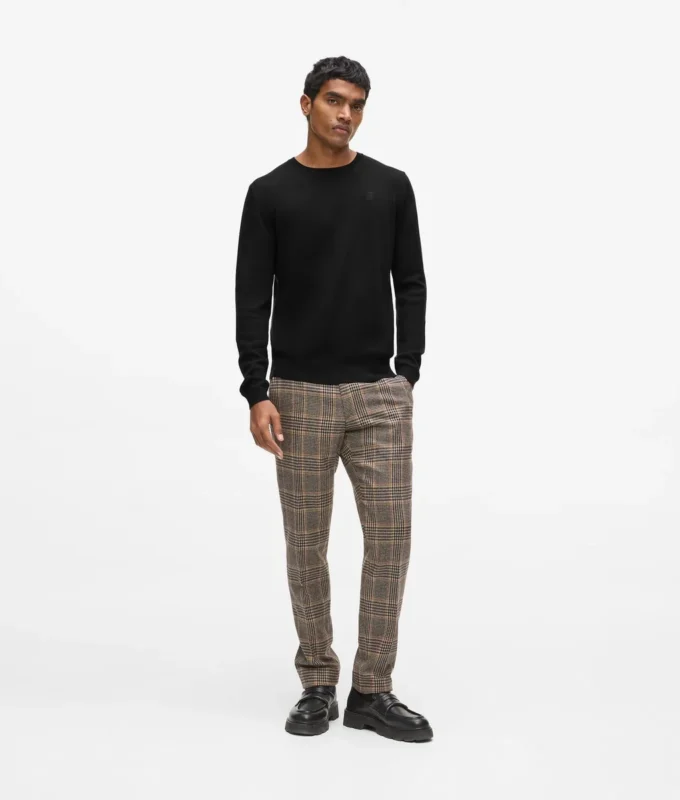 Pantalon ajusté à carreaux Pantalon ajusté à carreaux