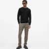Pantalon ajusté à carreaux Pantalon ajusté à carreaux