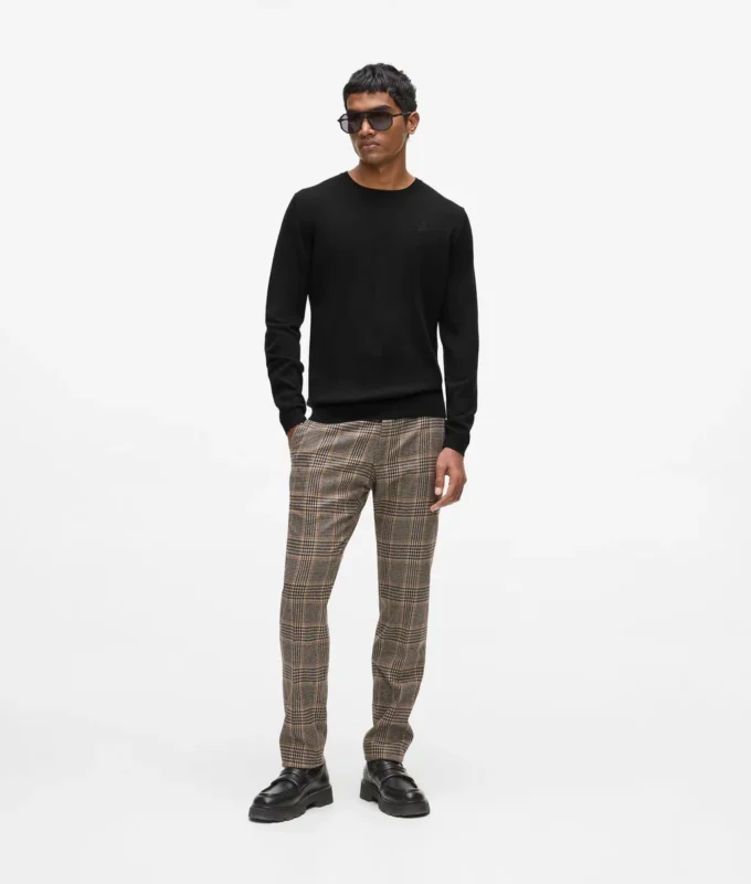 Pantalon ajusté à carreaux Pantalon ajusté à carreaux