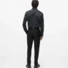 Pantalon ajusté en laine mélangée Pantalon ajusté en laine mélangée