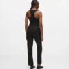Pantalon ajusté en laine mélangée Pantalon ajusté en laine mélangée