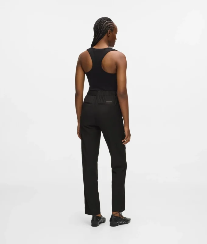 Pantalon ajusté en laine mélangée Pantalon ajusté en laine mélangée
