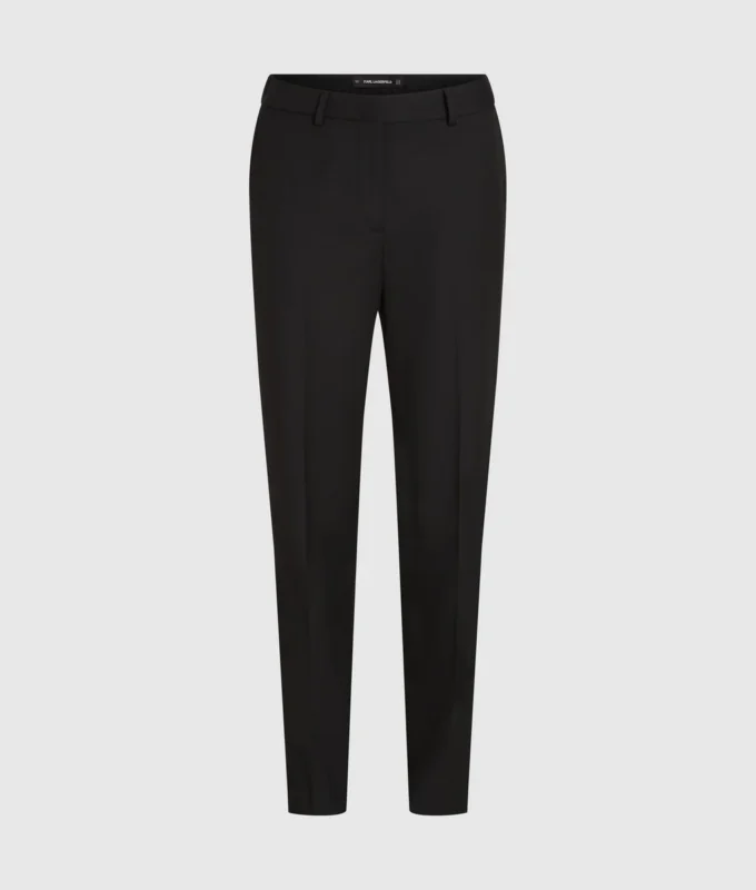 Pantalon ajusté en laine mélangée Pantalon ajusté en laine mélangée