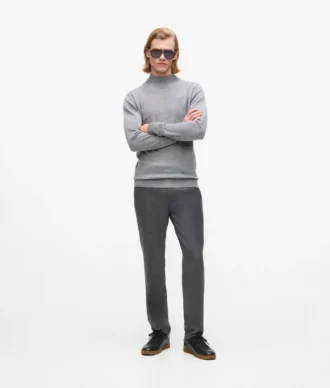 Pantalon ajusté à jambes droites