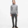 Pantalon ajusté à jambes droites