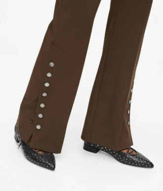 Pantalon à boutons-pression